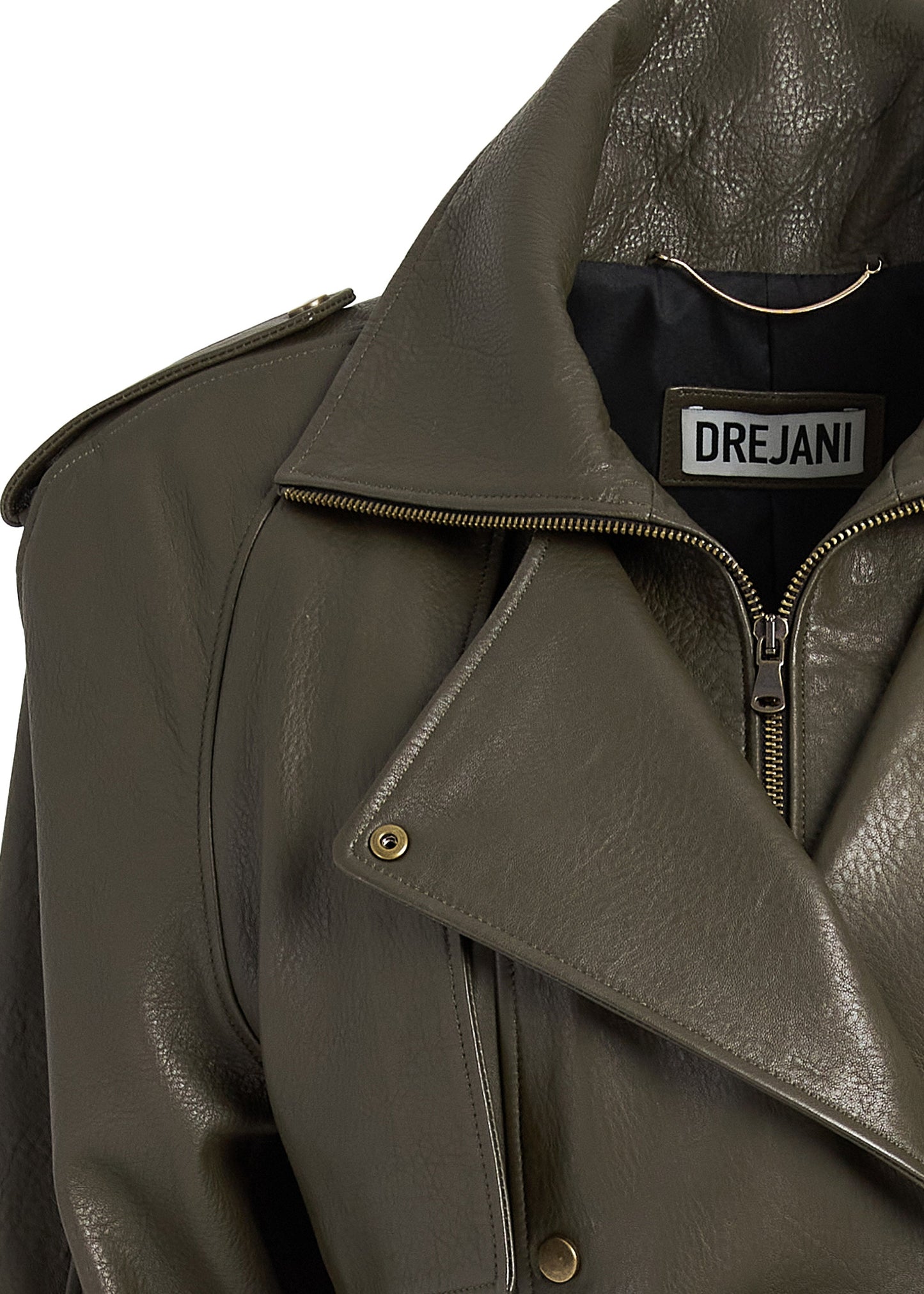 SILVA LEATHER TRENCH COAT