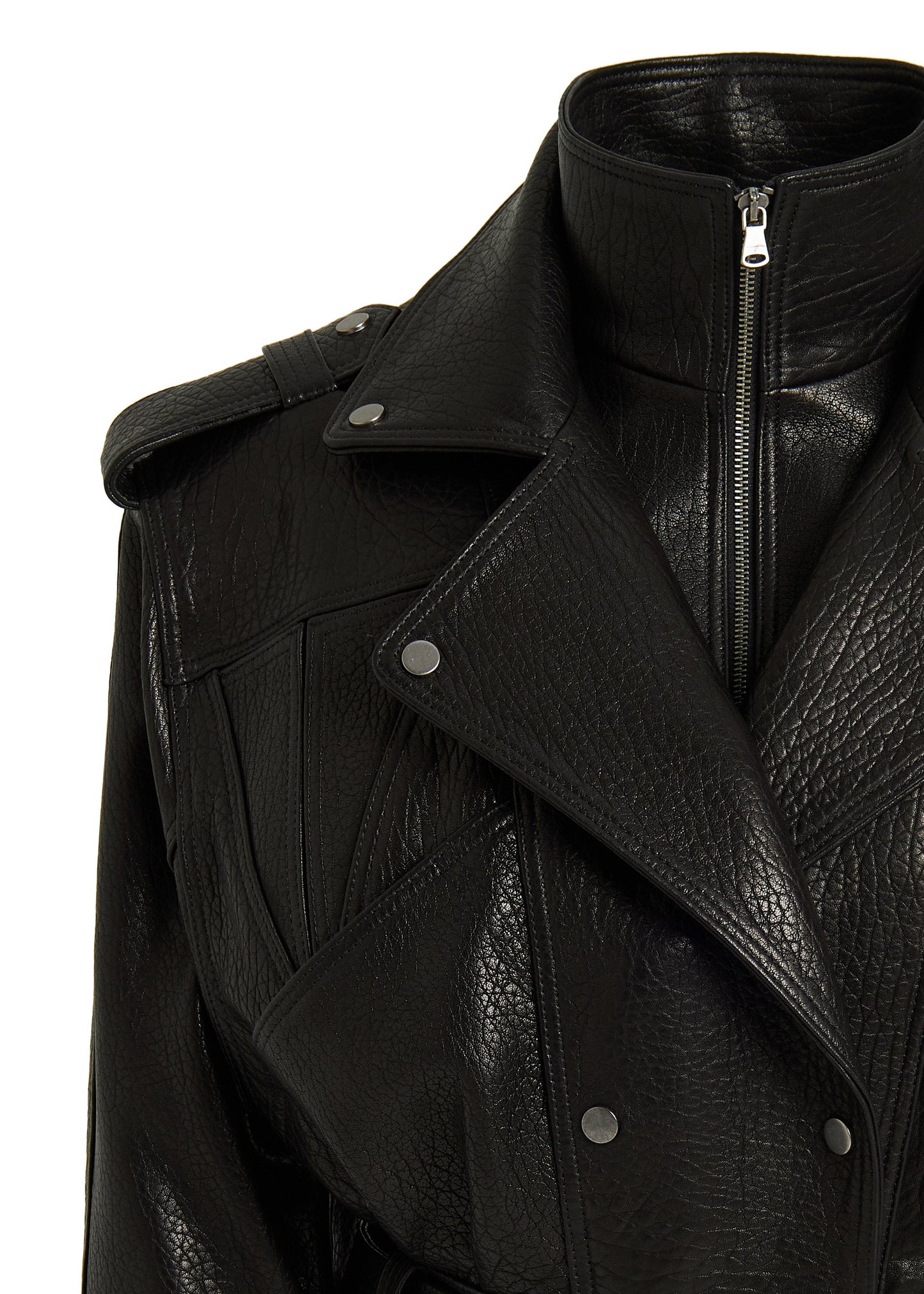 V'OMBRE LEATHER JACKET