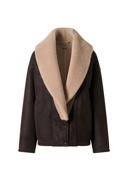 ARAN SHEARLING JACKET