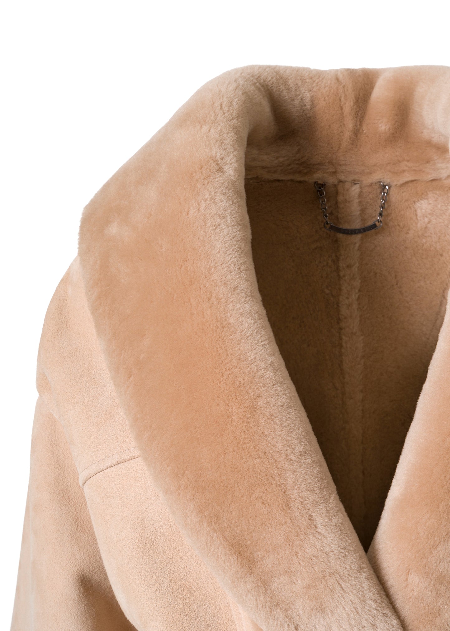 ARAN BEIGE SHEARLING JACKET