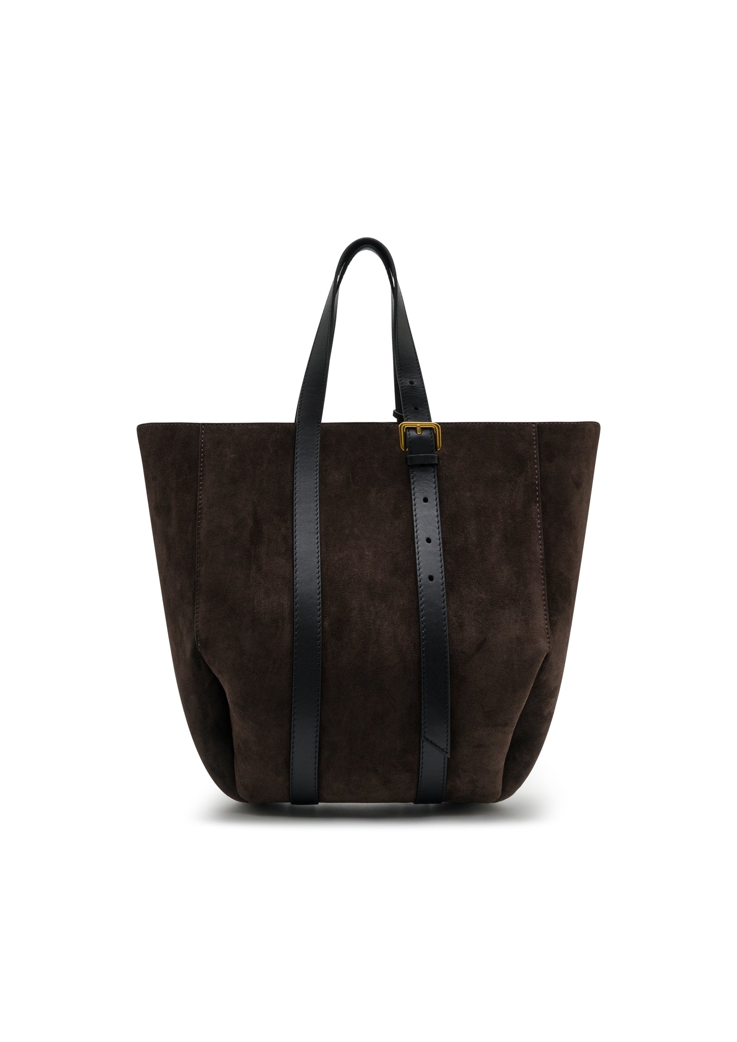ALBA TOTE BAG DARK BROWN SUEDE