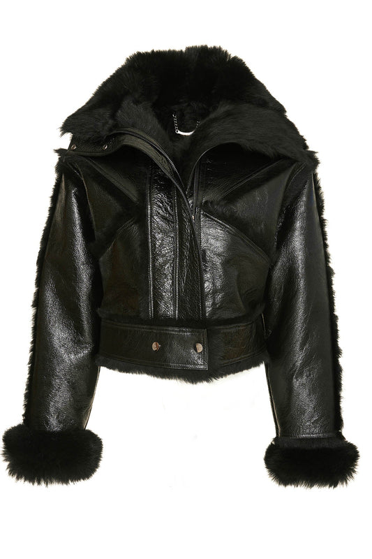 GLÄNZ SHEARLING JACKET