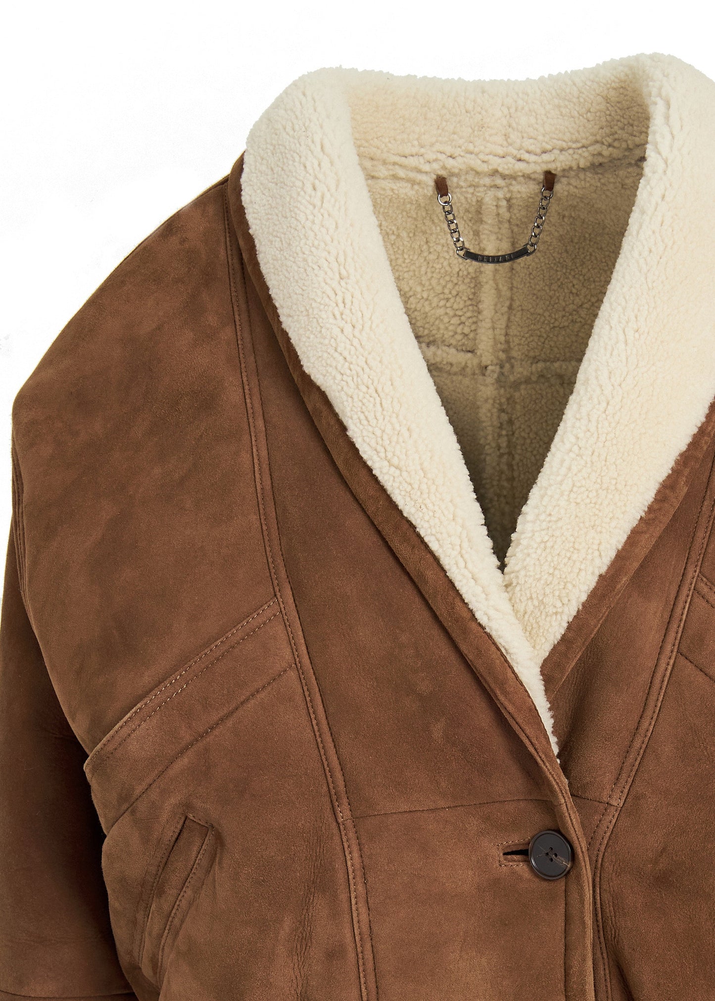 SABINA SHEARLING LEATHER JACKET