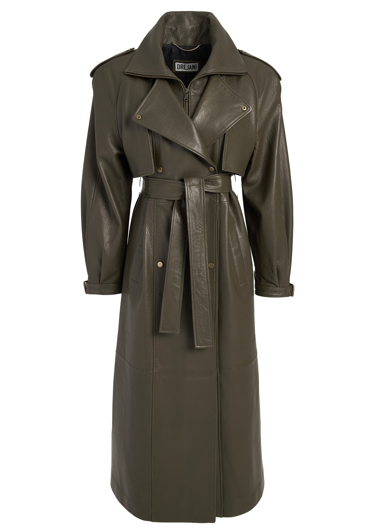 SILVA LEATHER TRENCH COAT
