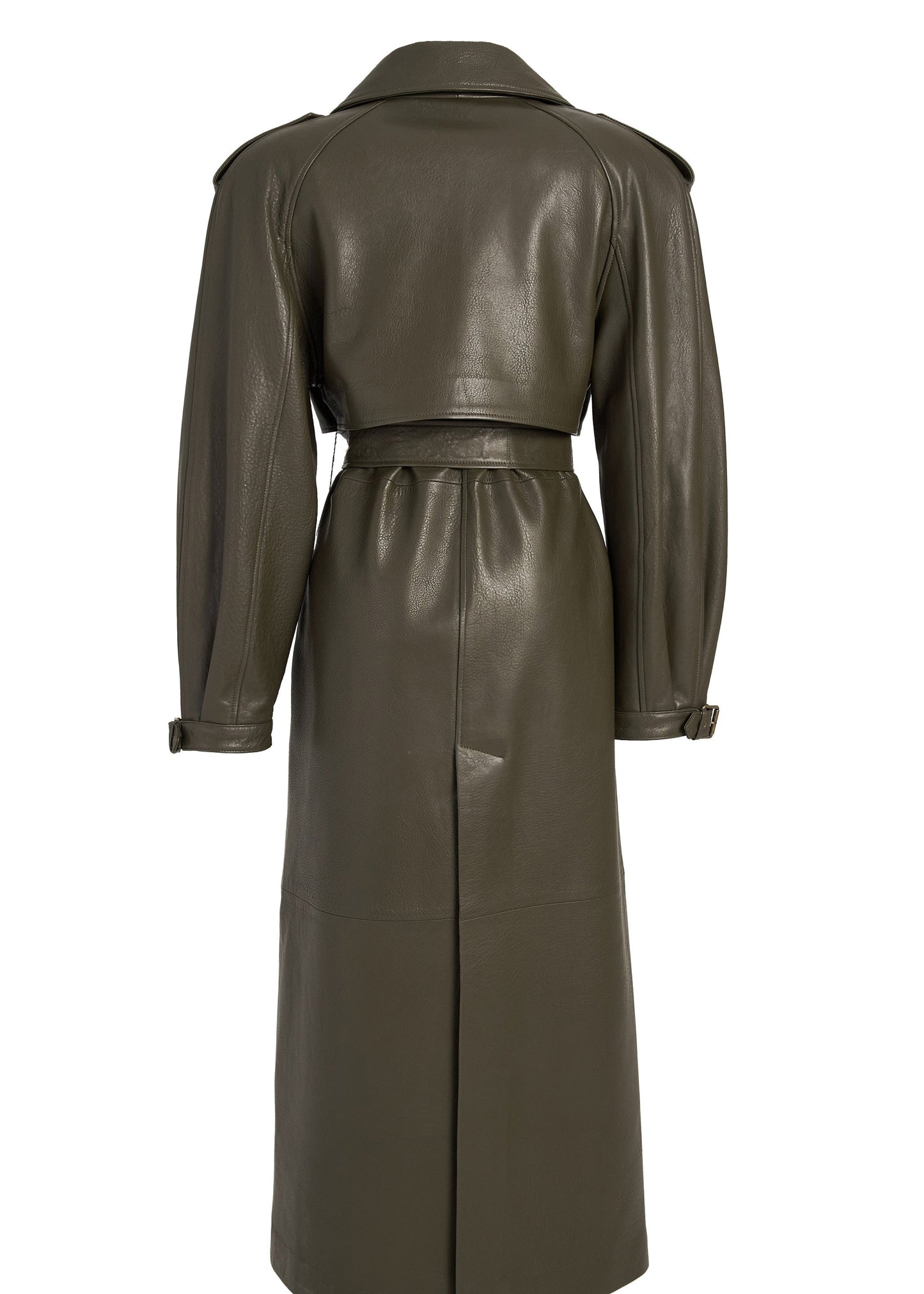 SILVA LEATHER TRENCH COAT
