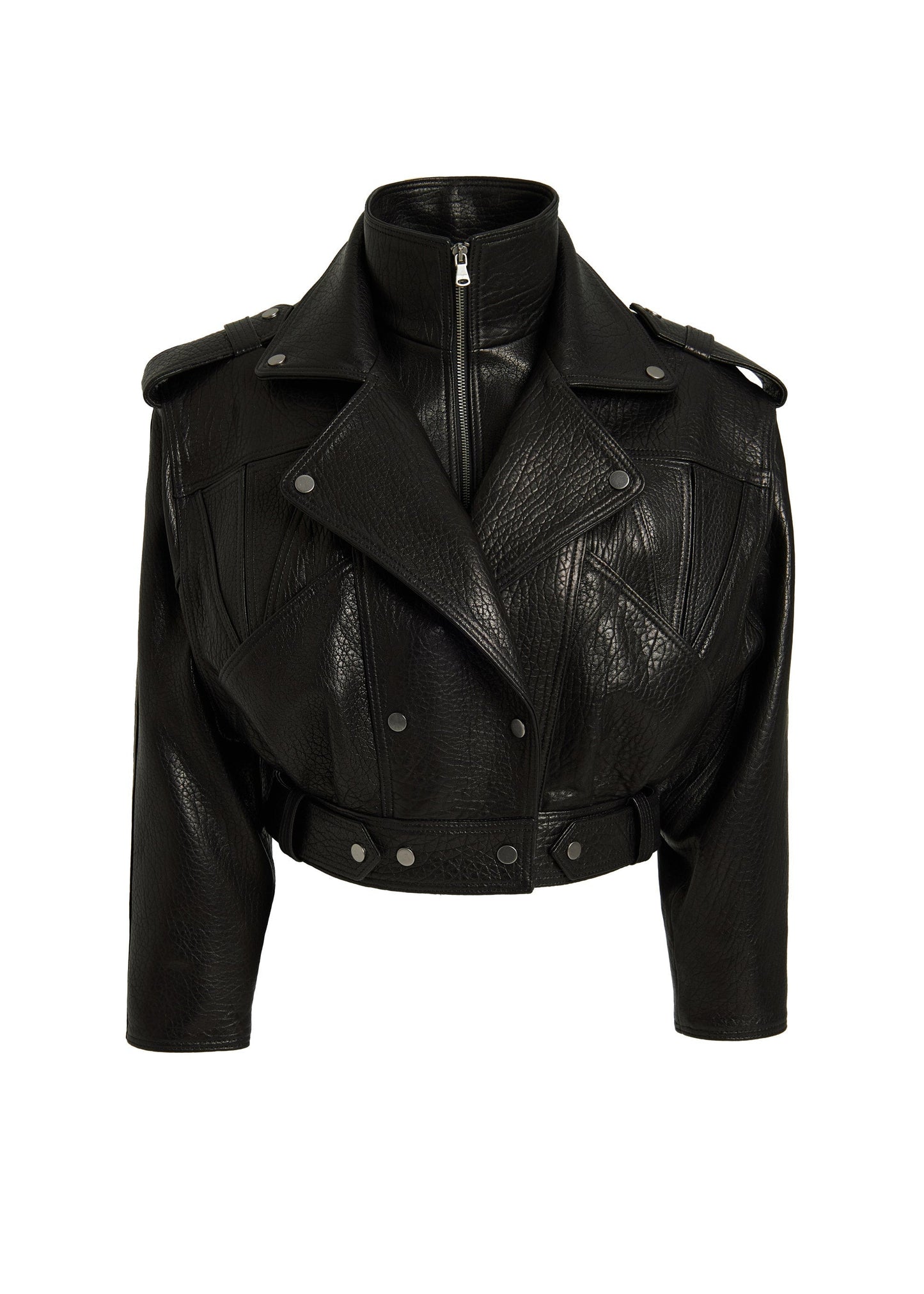 V'OMBRE LEATHER JACKET