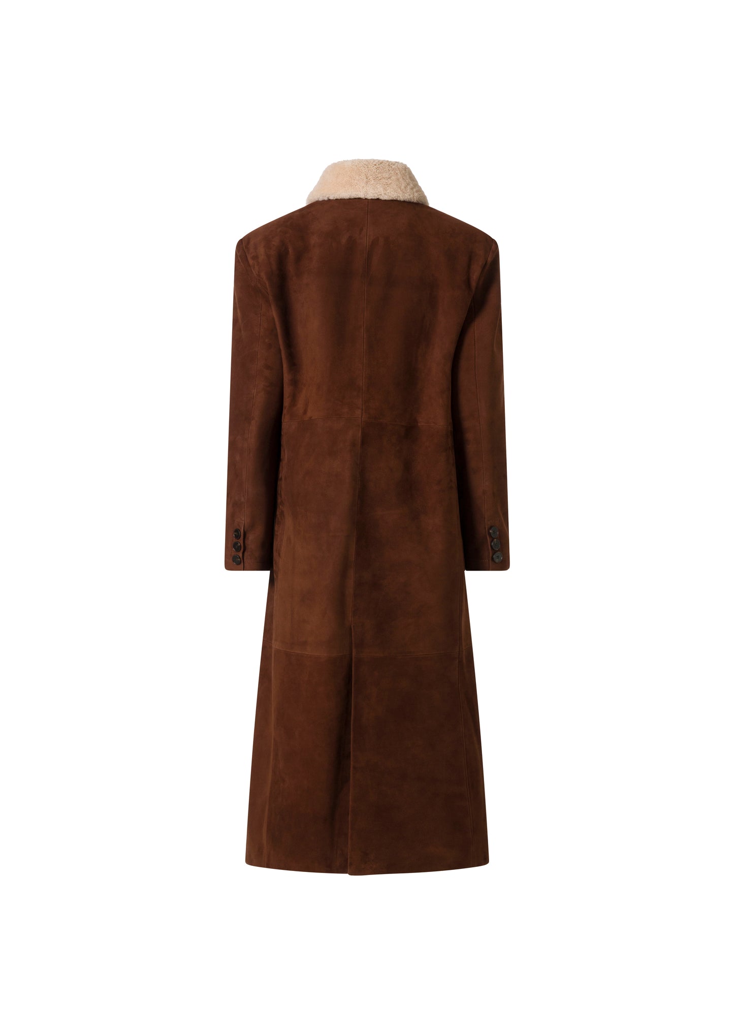 Fauve Leather Coat