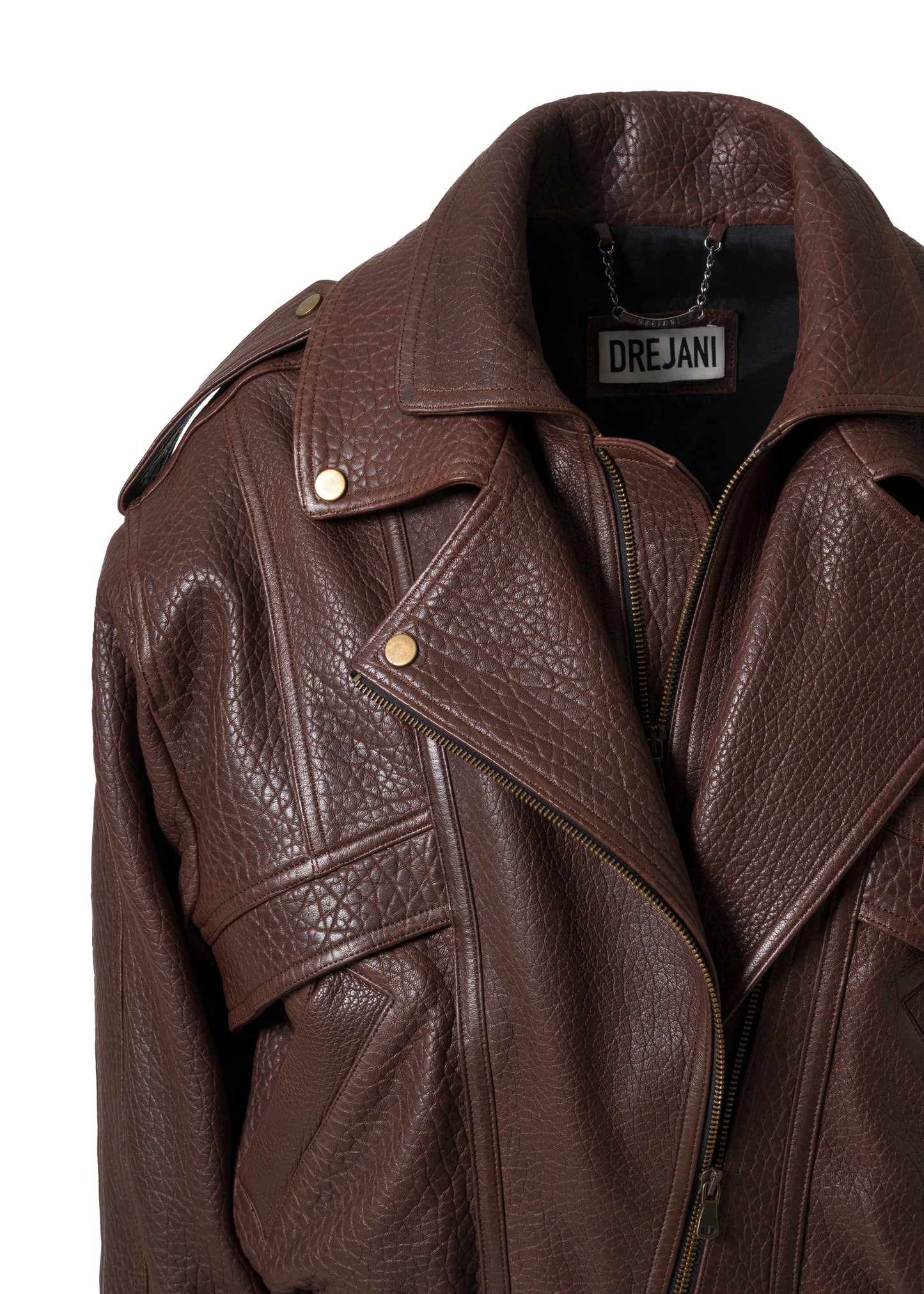 RIBBY LEATHER JACKET