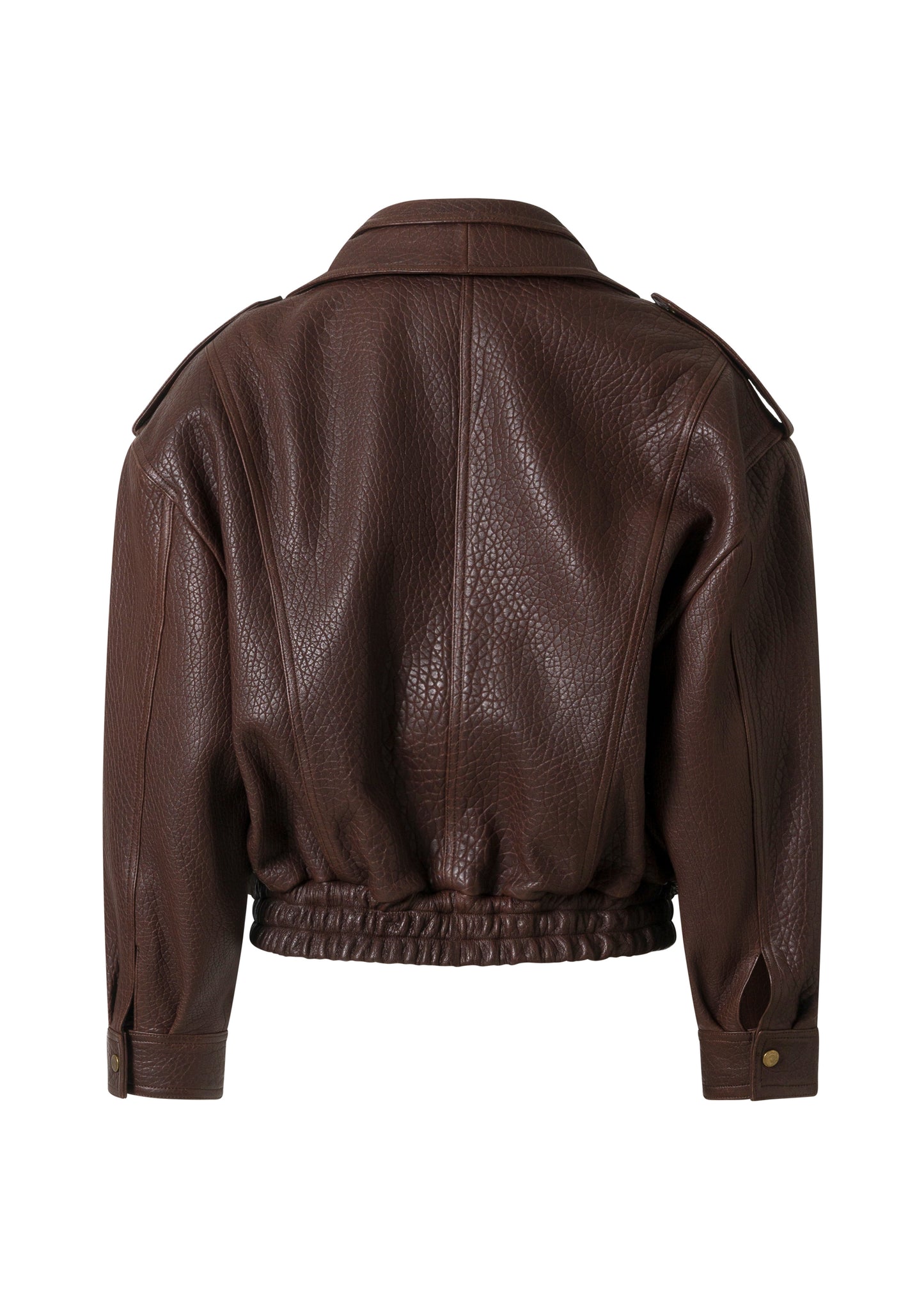 RIBBY LEATHER JACKET