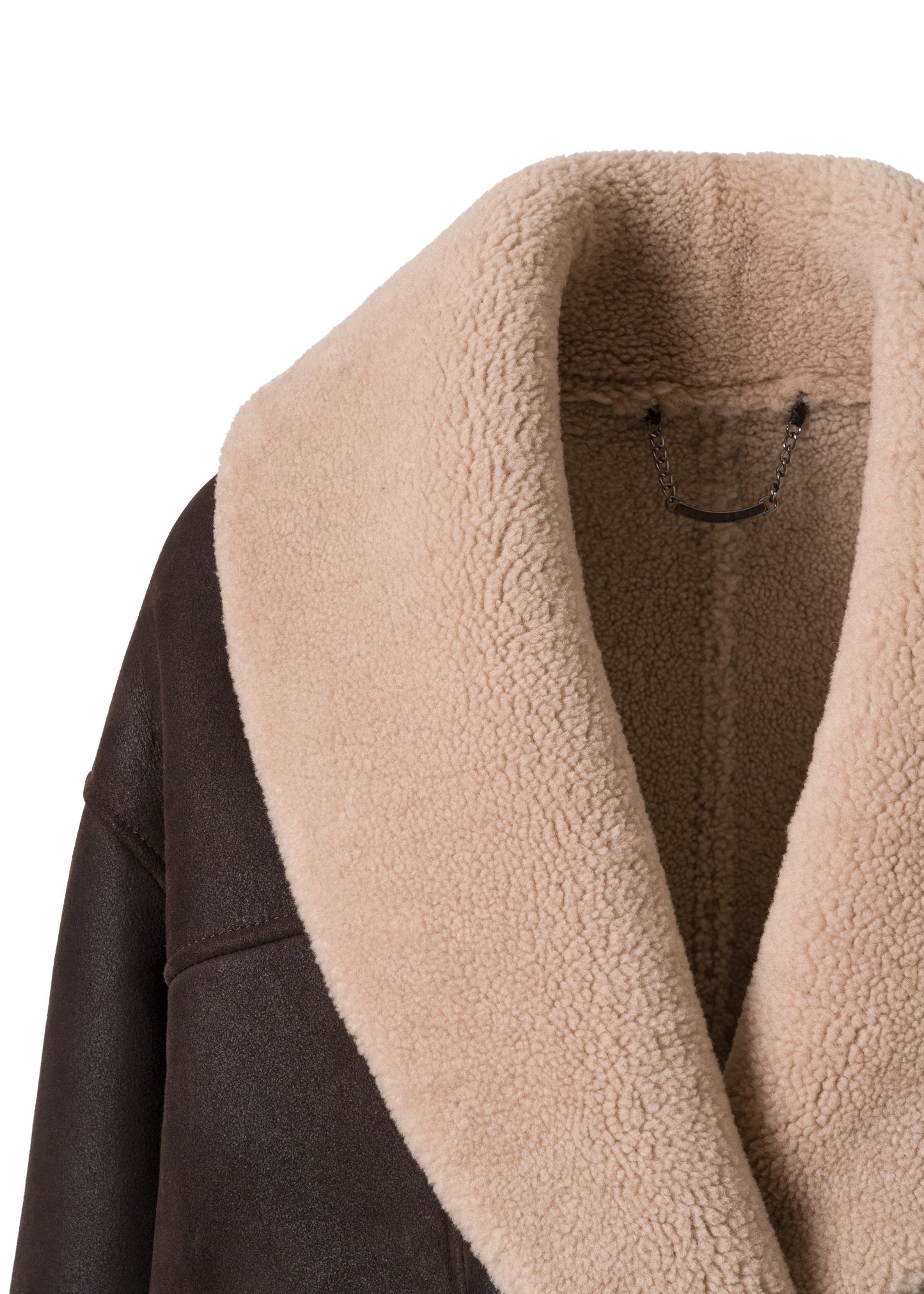 ARAN SHEARLING JACKET