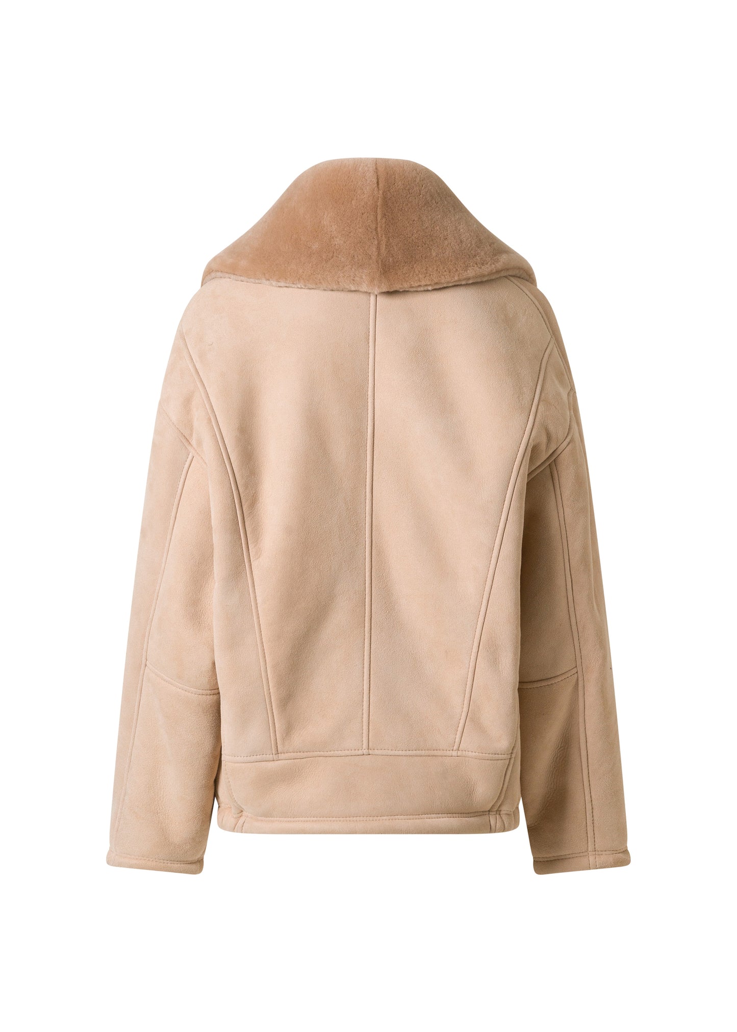 ARAN BEIGE SHEARLING JACKET