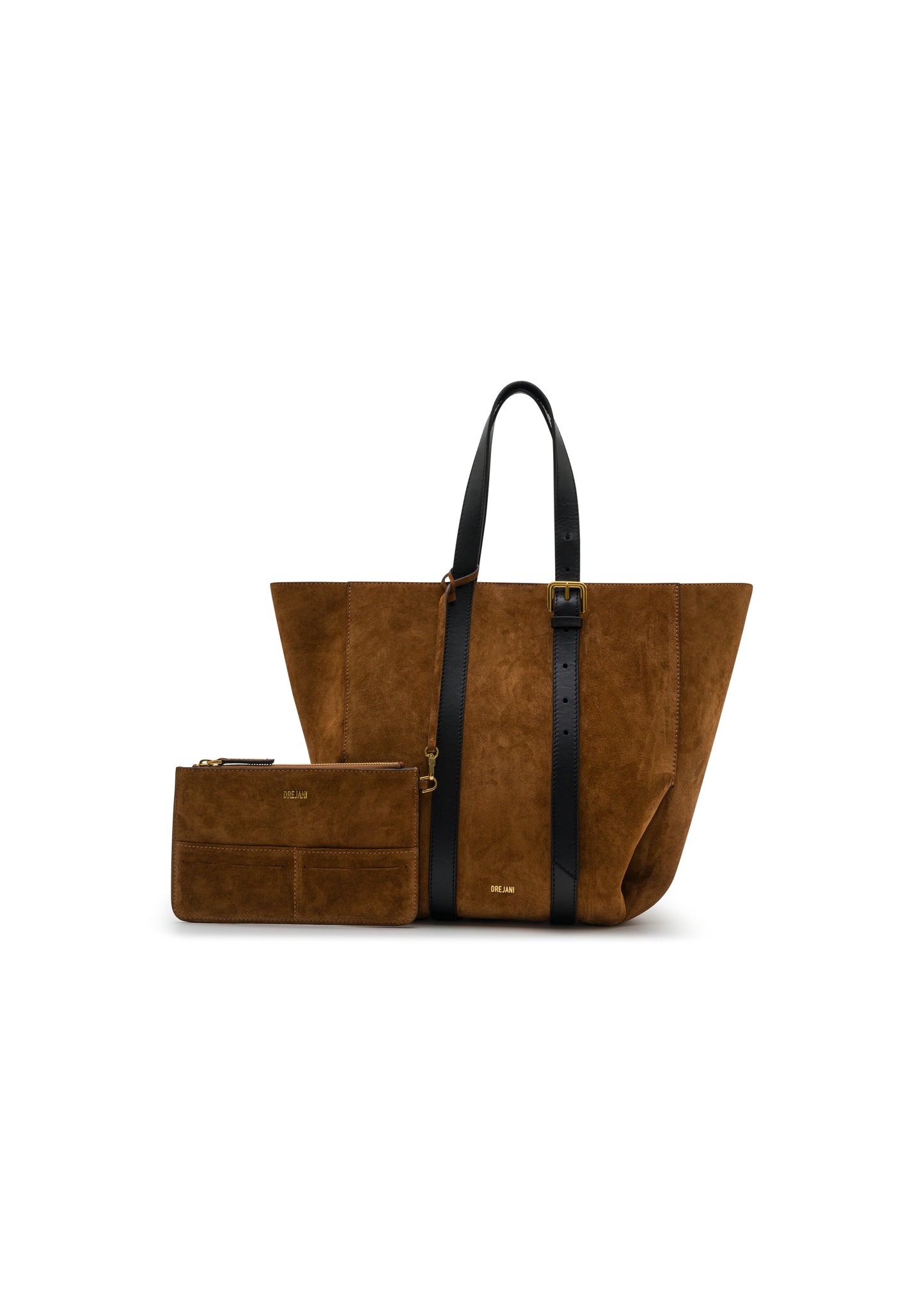 ALBA TOTE BAG TOBACCO SUEDE