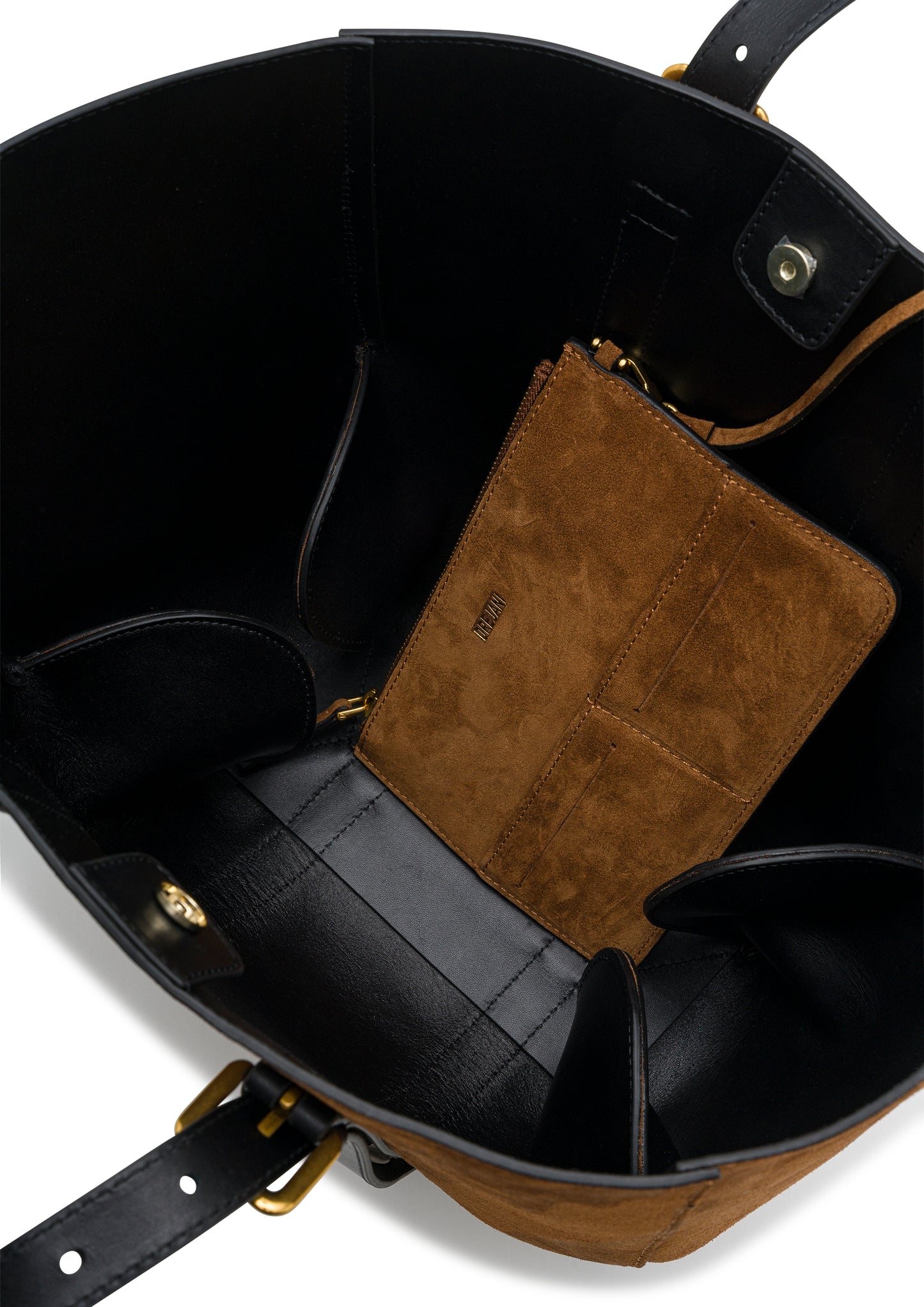 ALBA TOTE BAG TOBACCO SUEDE