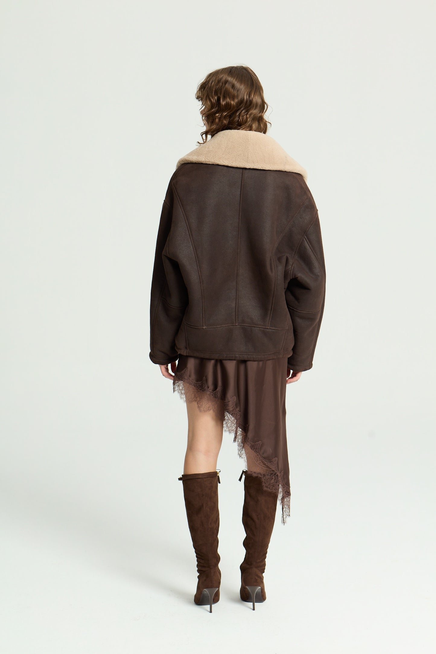 ARAN SHEARLING JACKET